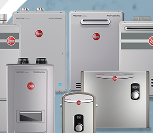 Toronto Rheem Tankless Hot Water Heater Inline Commercial Residential.