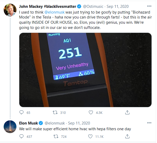 Elon Musk HVAC tweet